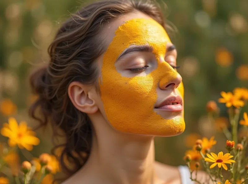 Nghệ chứa curcumin, còn mật ong giúp dưỡng ẩm và tạo hỗn hợp dễ thoa trên bề mặt da.
