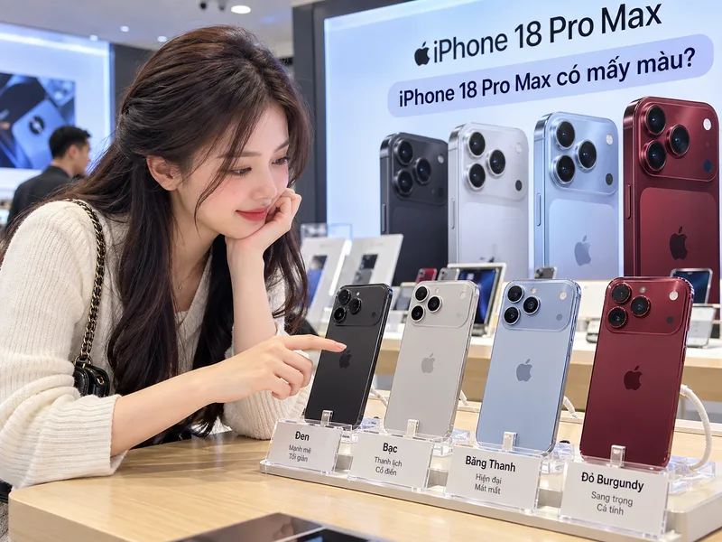 Chọn màu iPhone 18 Pro Max theo sở thích và nhu cầu sử dụng